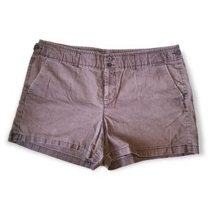 GAP Factory Favorite Chino Flap Pocket Brown Khaki Shorts Size 20